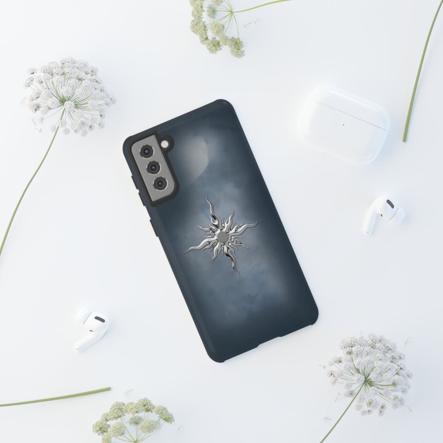 Silver Sun Phone Case