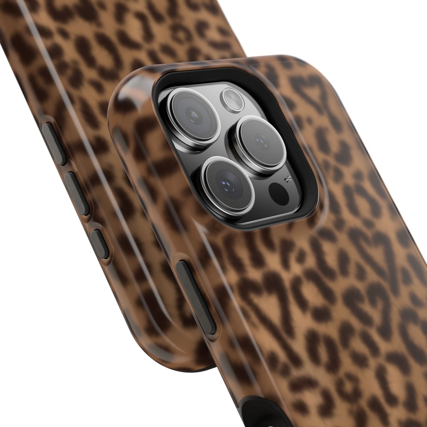 Leopard Hearts MagSafe Phone Case