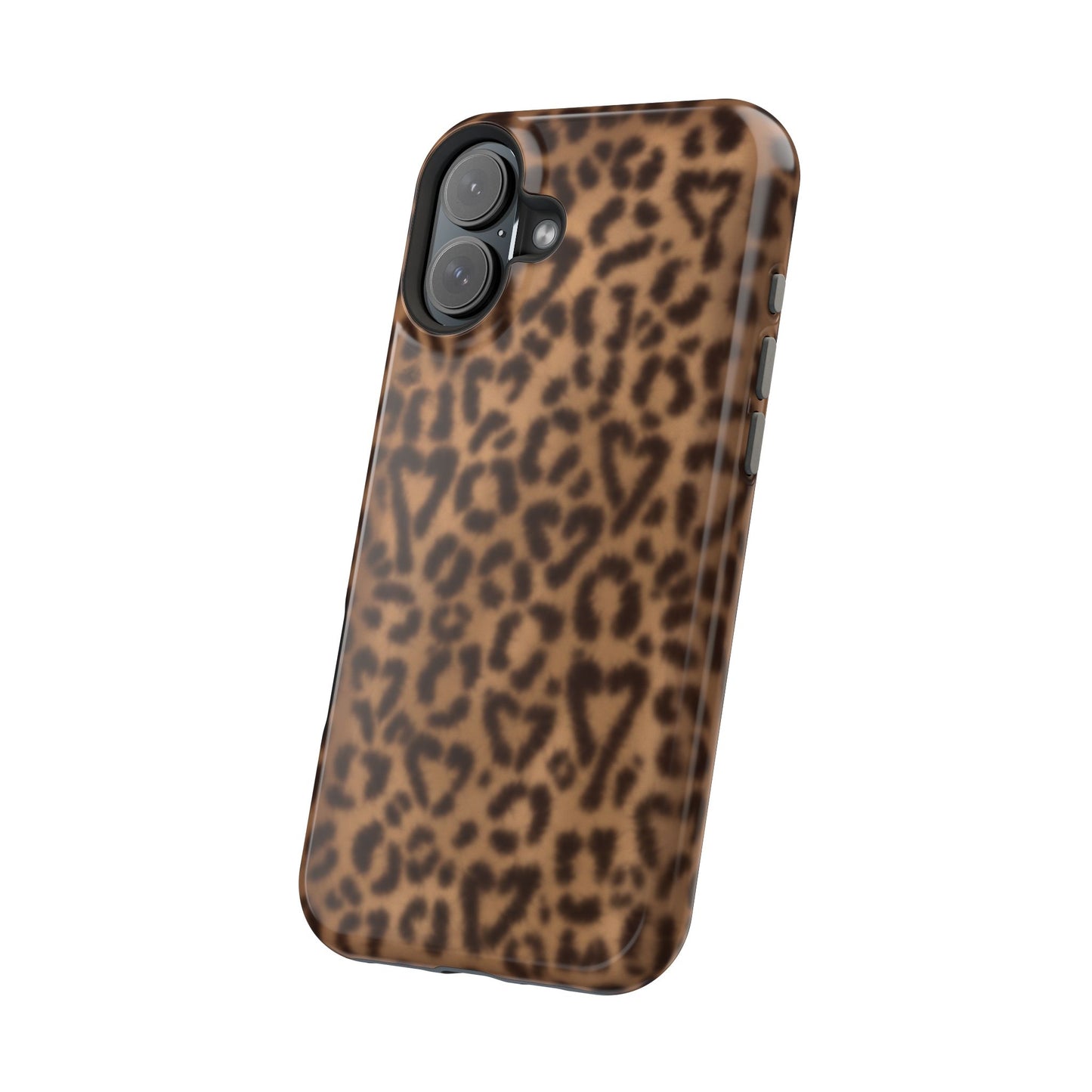 Leopard Hearts MagSafe Phone Case