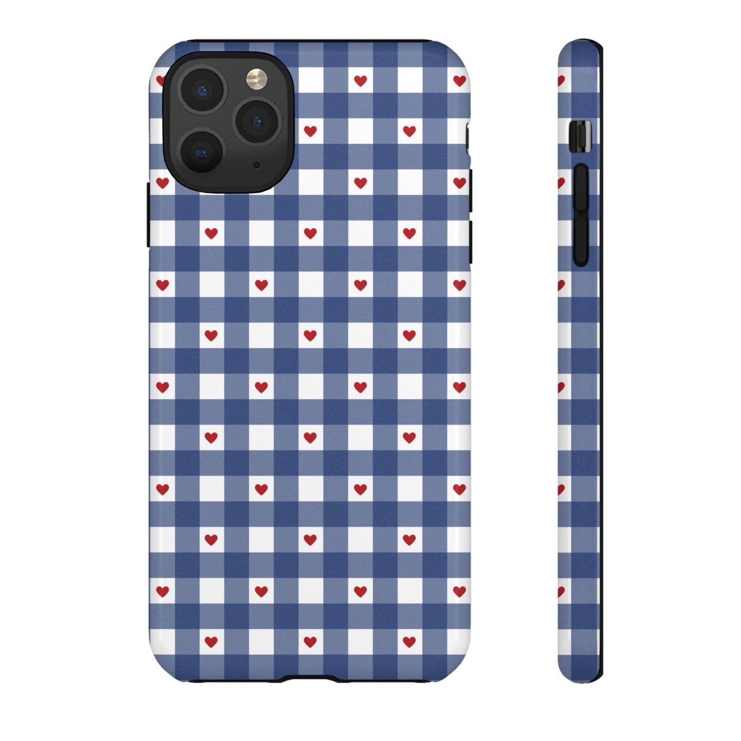 Red Picnic Hearts Gingham Case