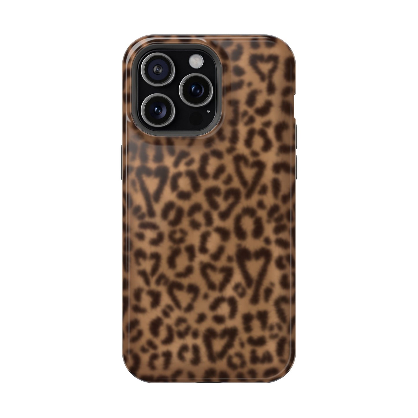 Leopard Hearts MagSafe Phone Case