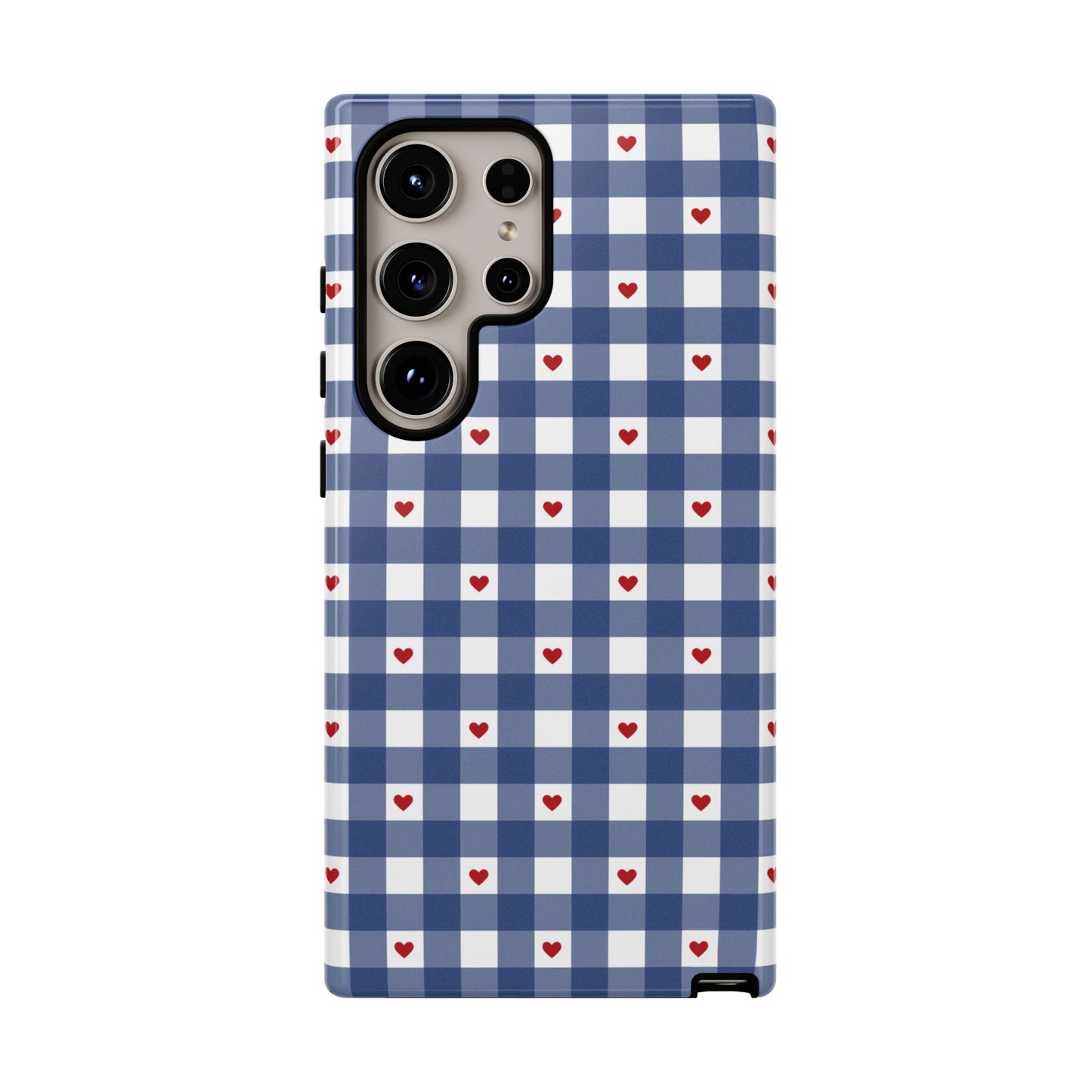 Red Picnic Hearts Gingham Case