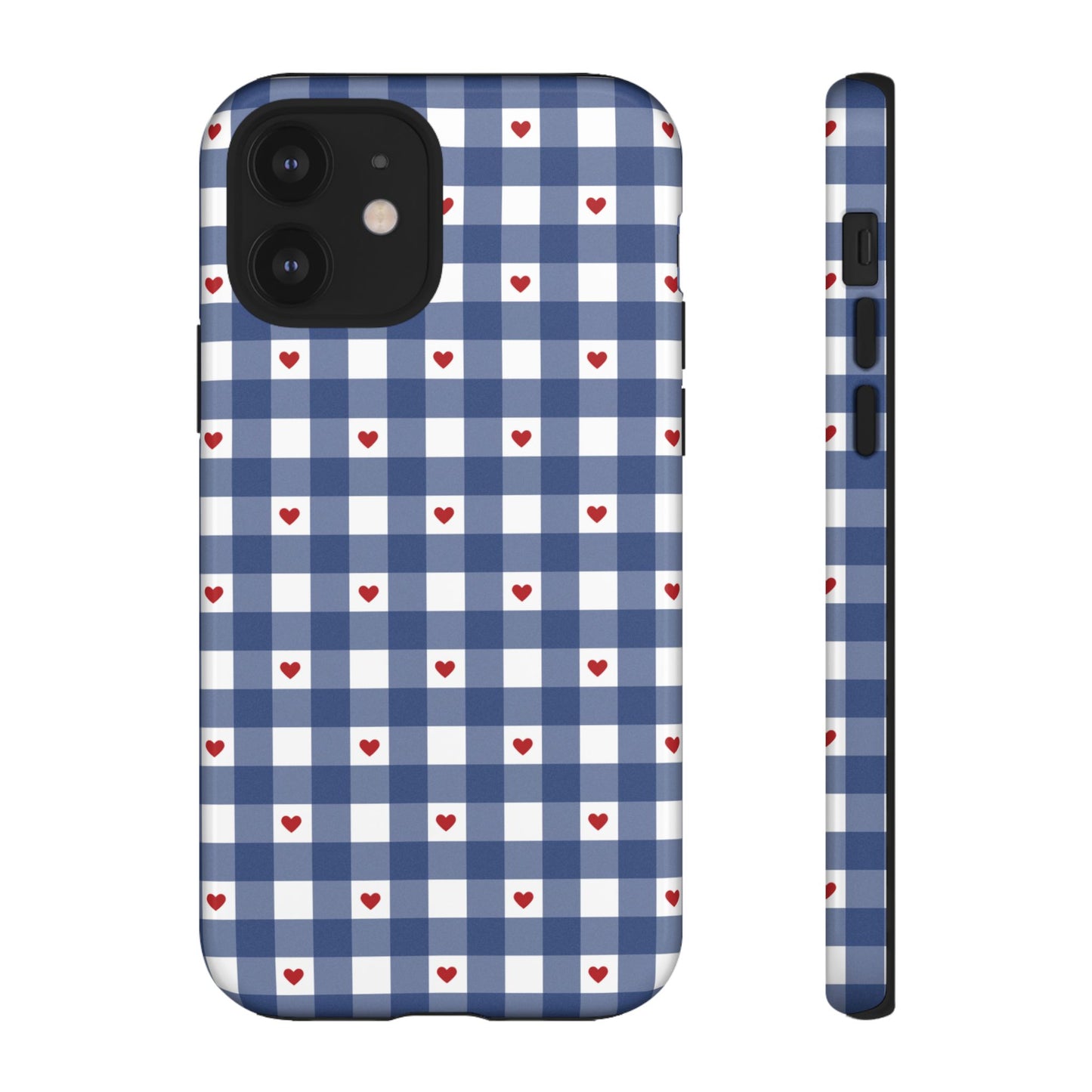 Red Picnic Hearts Gingham Case