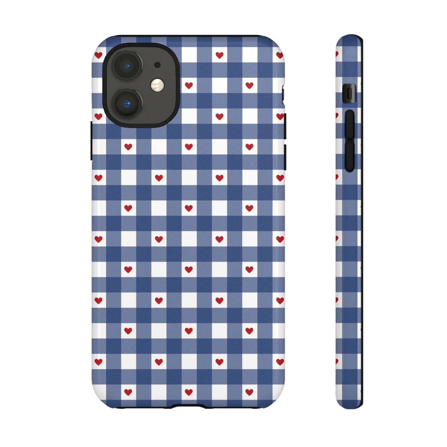 Red Picnic Hearts Gingham Case