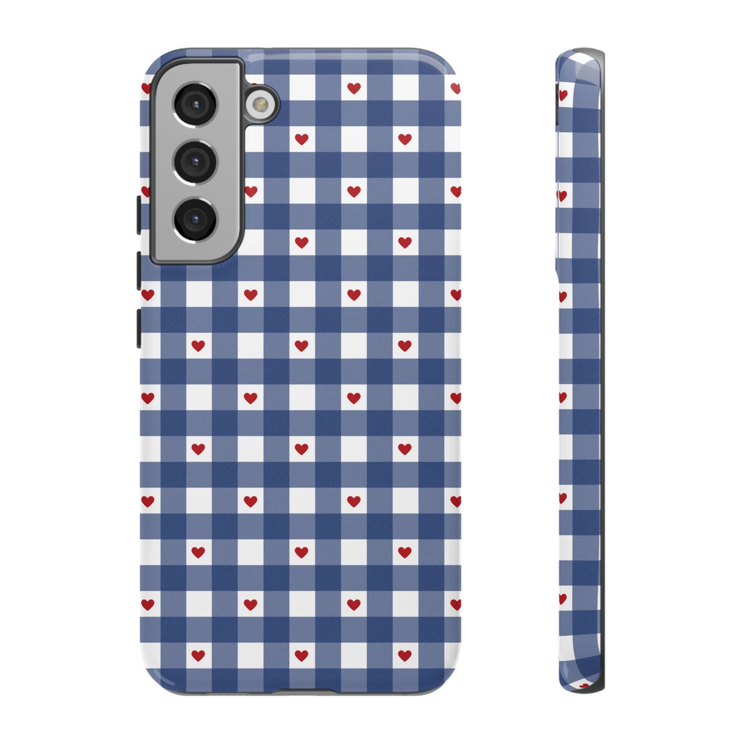 Red Picnic Hearts Gingham Case