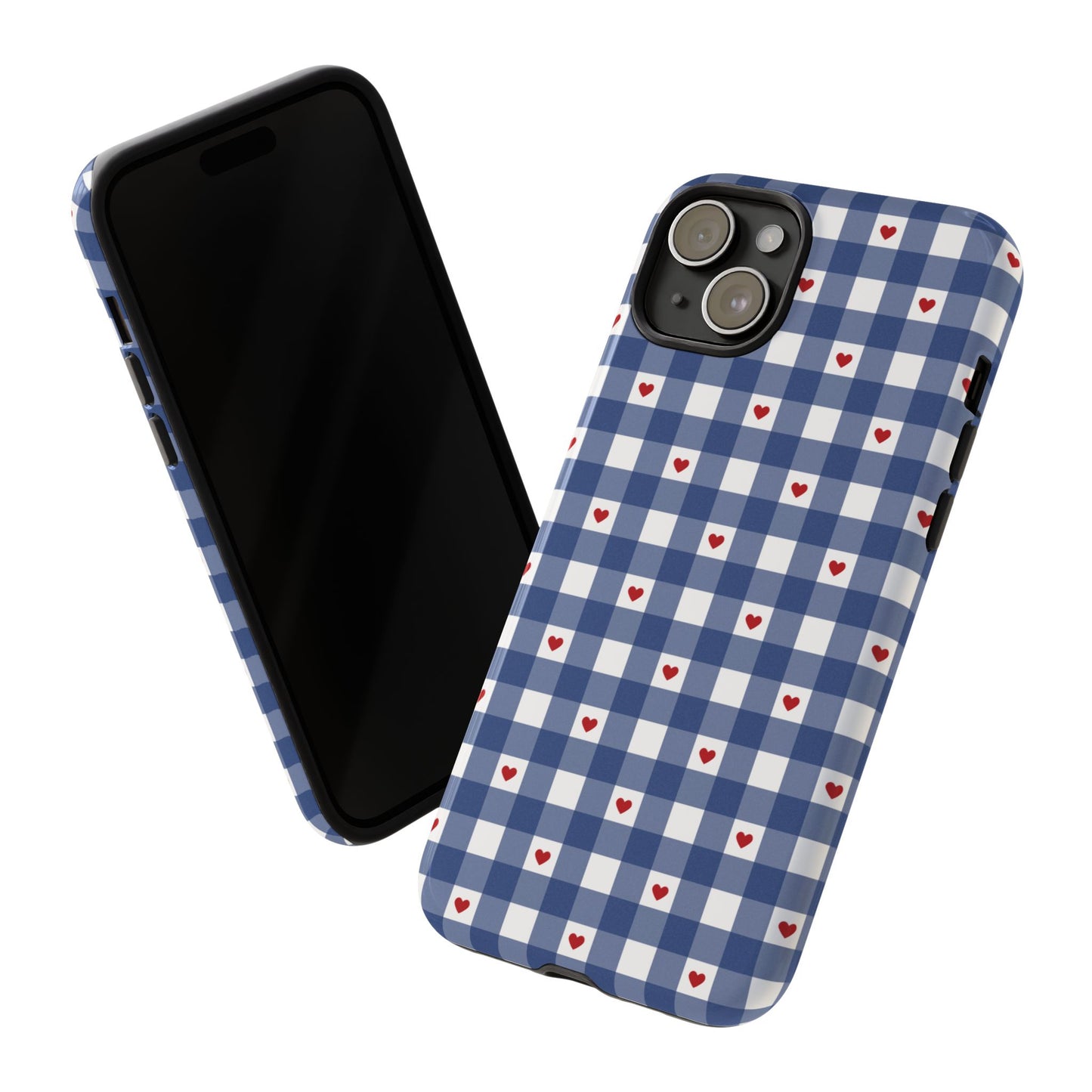 Red Picnic Hearts Gingham Case