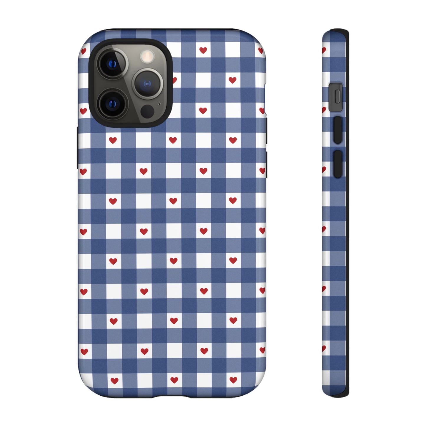 Red Picnic Hearts Gingham Case