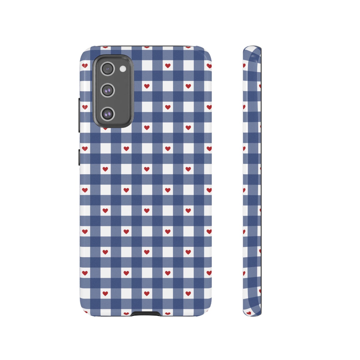 Red Picnic Hearts Gingham Case