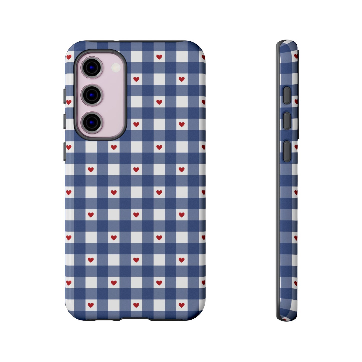 Red Picnic Hearts Gingham Case