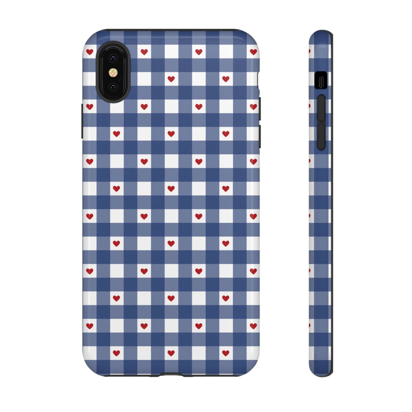 Red Picnic Hearts Gingham Case