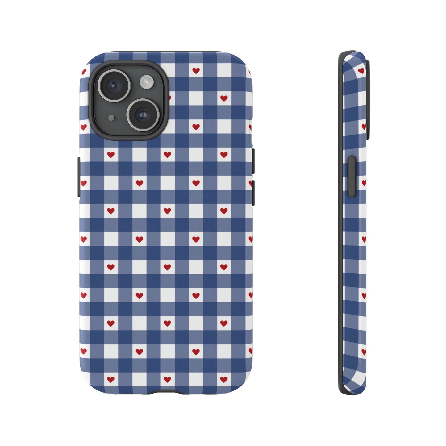 Red Picnic Hearts Gingham Case