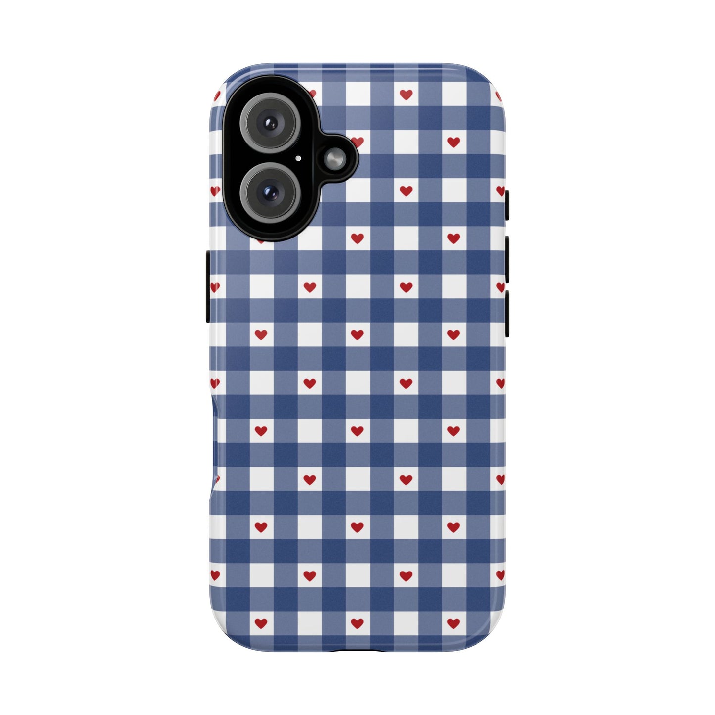 Red Picnic Hearts Gingham Case