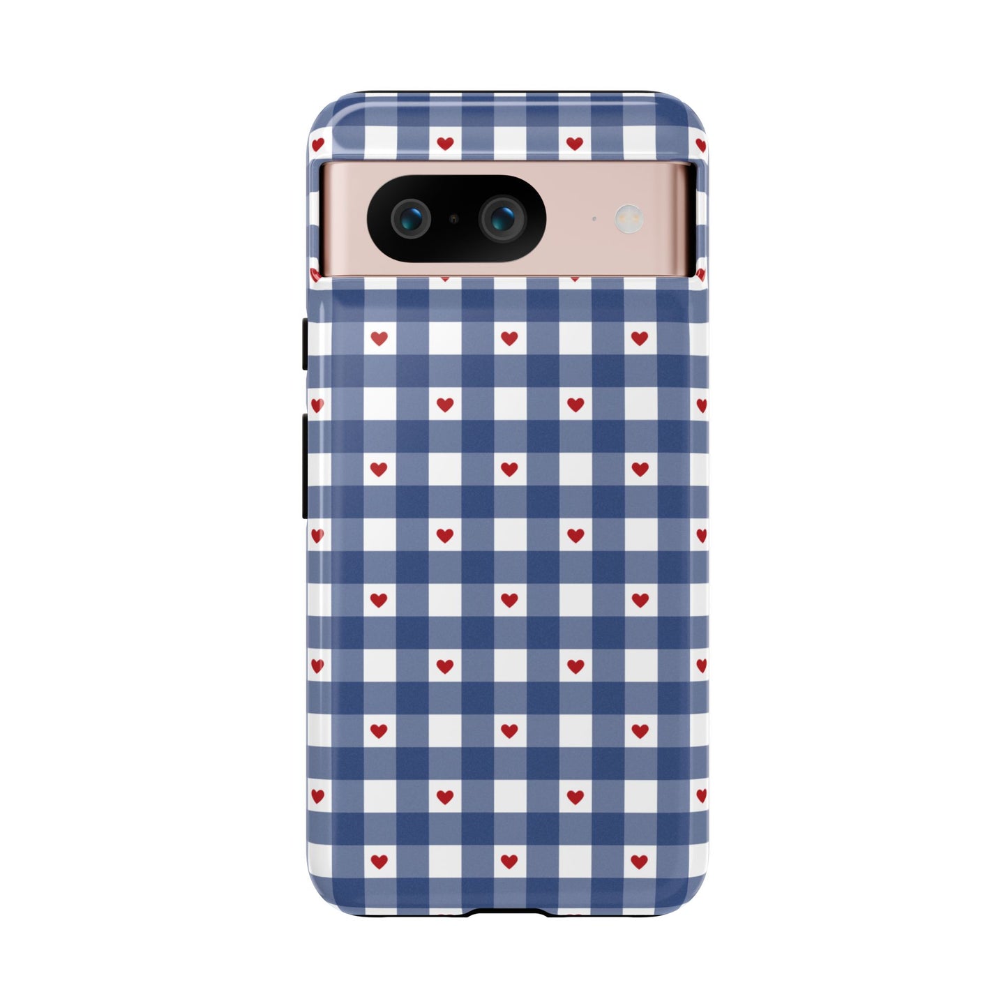 Red Picnic Hearts Gingham Case