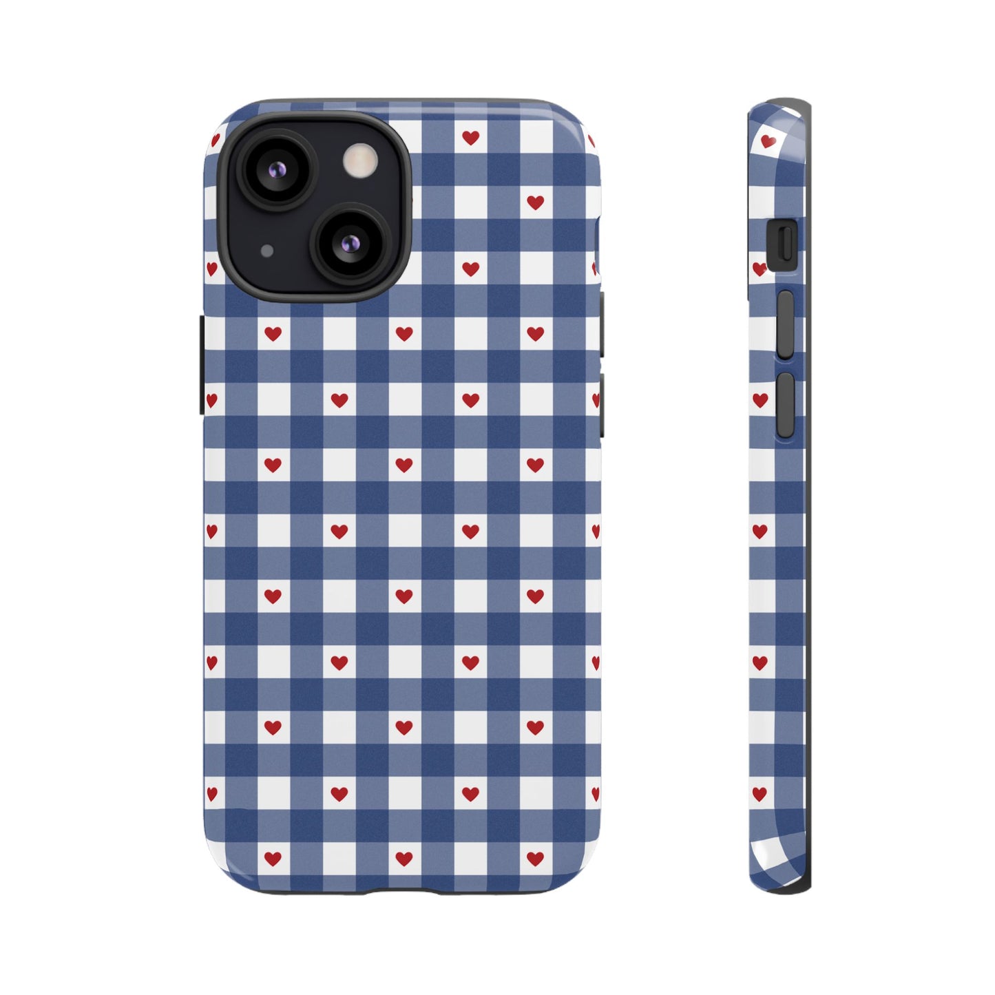 Red Picnic Hearts Gingham Case