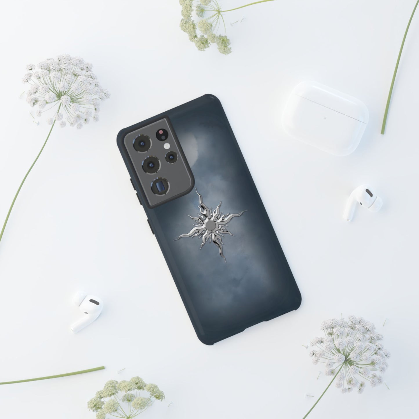 Silver Sun Phone Case