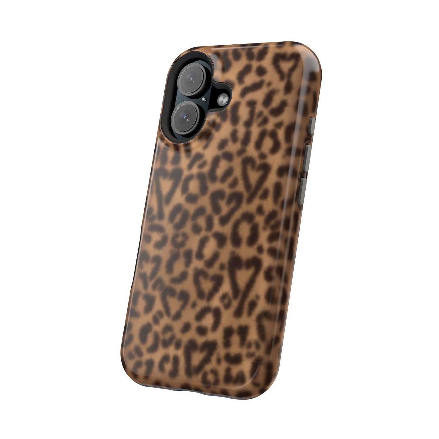 Leopard Hearts MagSafe Phone Case