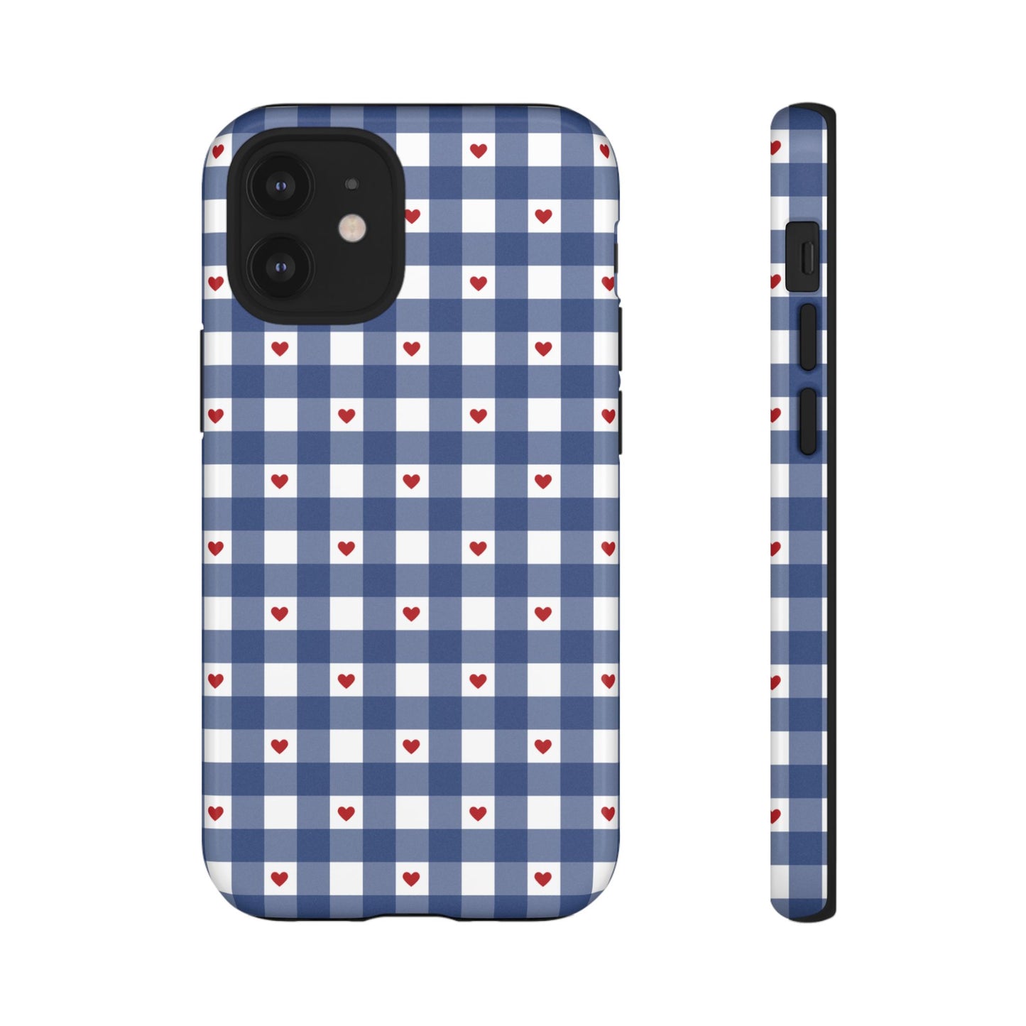 Red Picnic Hearts Gingham Case