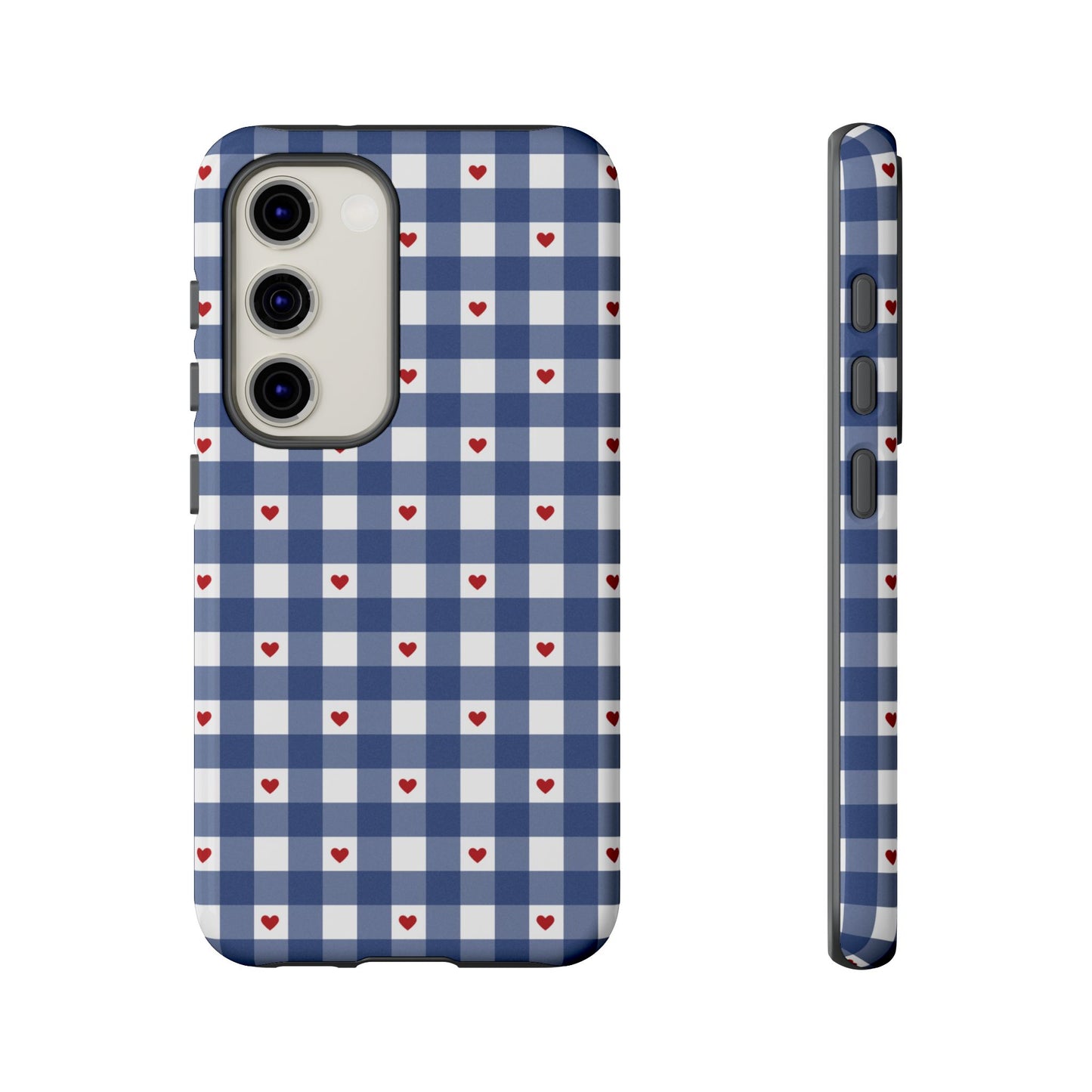 Red Picnic Hearts Gingham Case