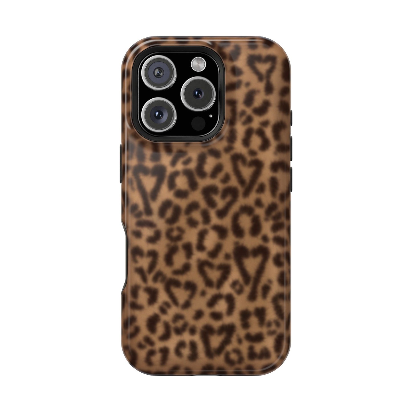 Leopard Hearts MagSafe Phone Case