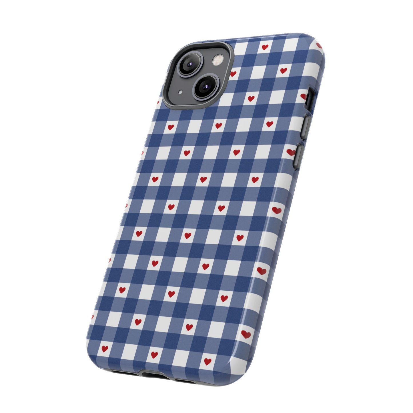 Red Picnic Hearts Gingham Case