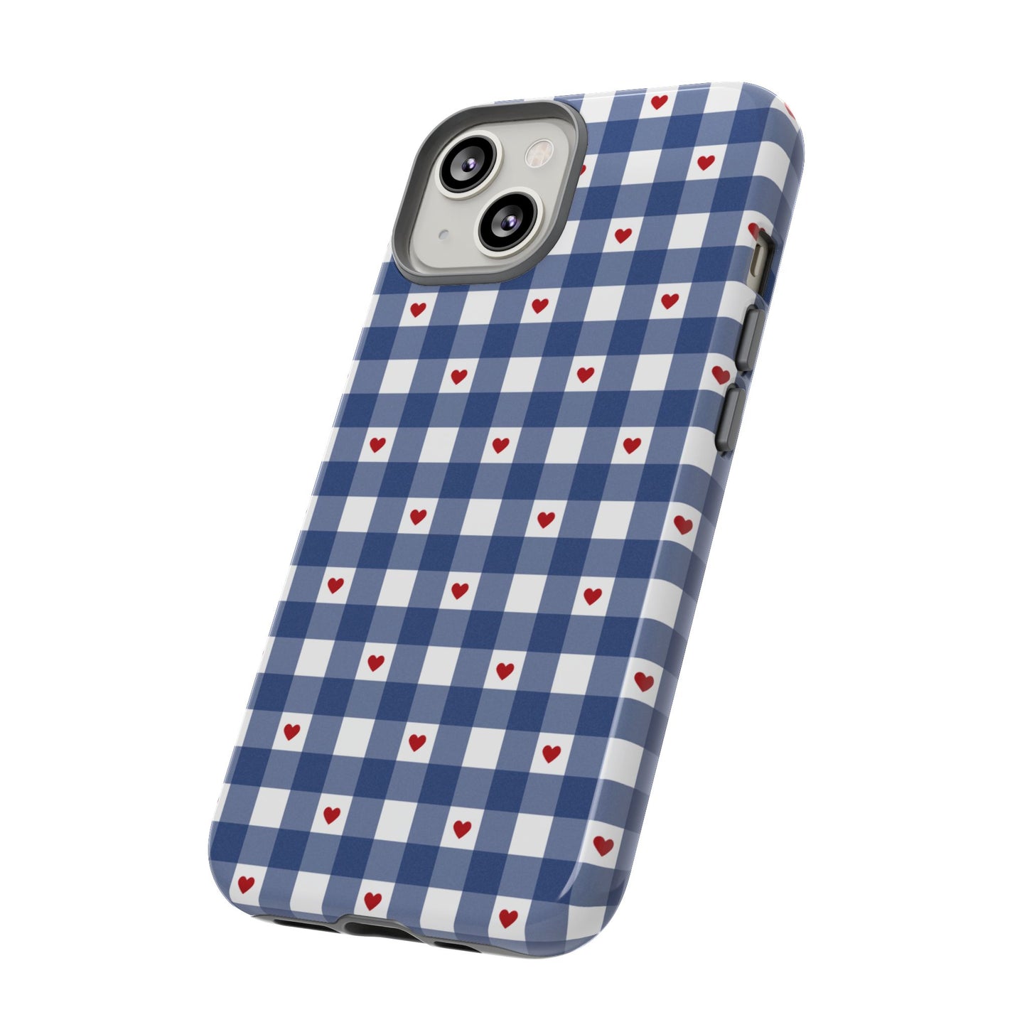 Red Picnic Hearts Gingham Case