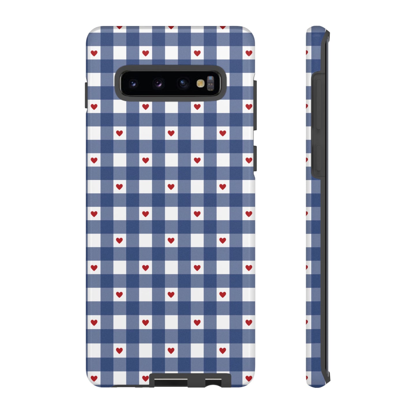 Red Picnic Hearts Gingham Case