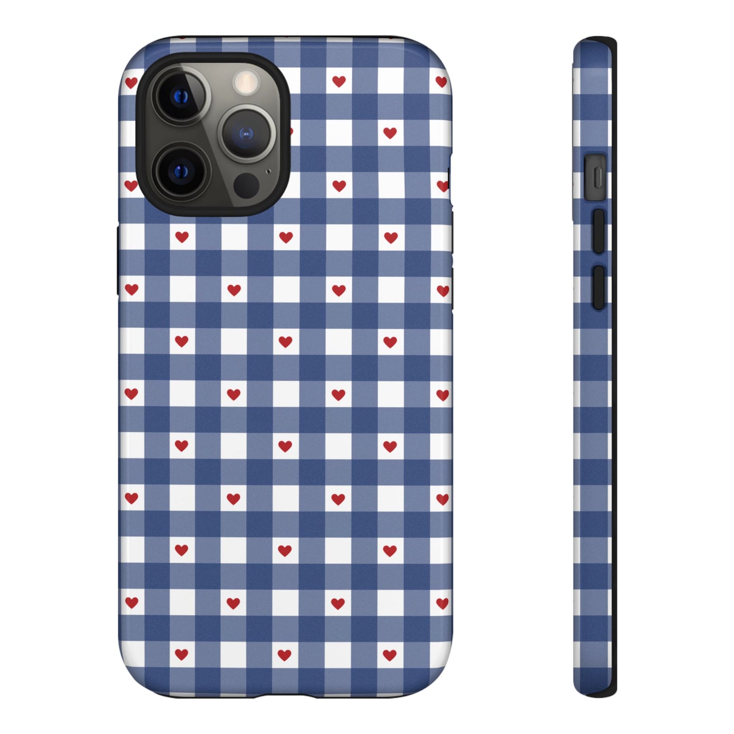 Red Picnic Hearts Gingham Case