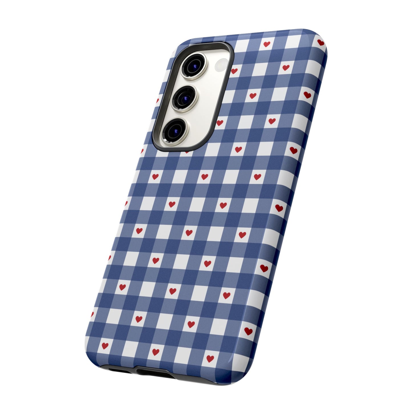 Red Picnic Hearts Gingham Case