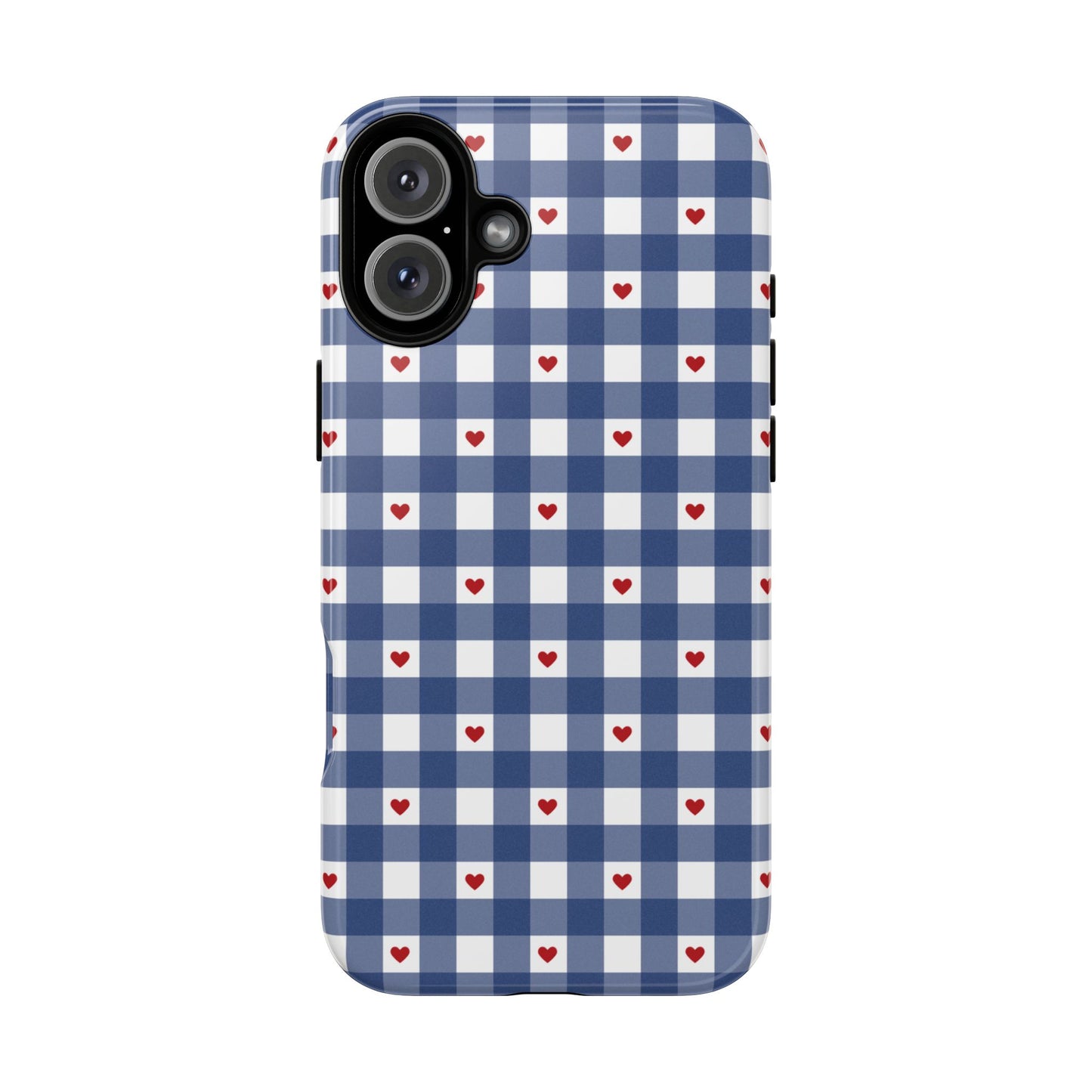 Red Picnic Hearts Gingham Case