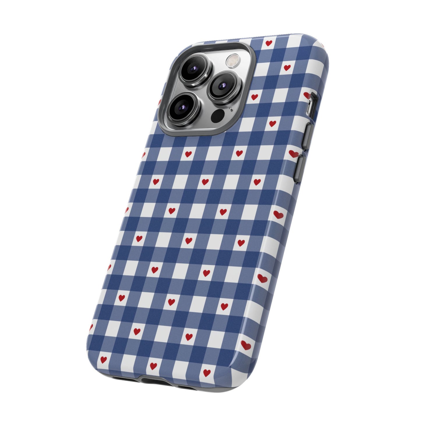 Red Picnic Hearts Gingham Case