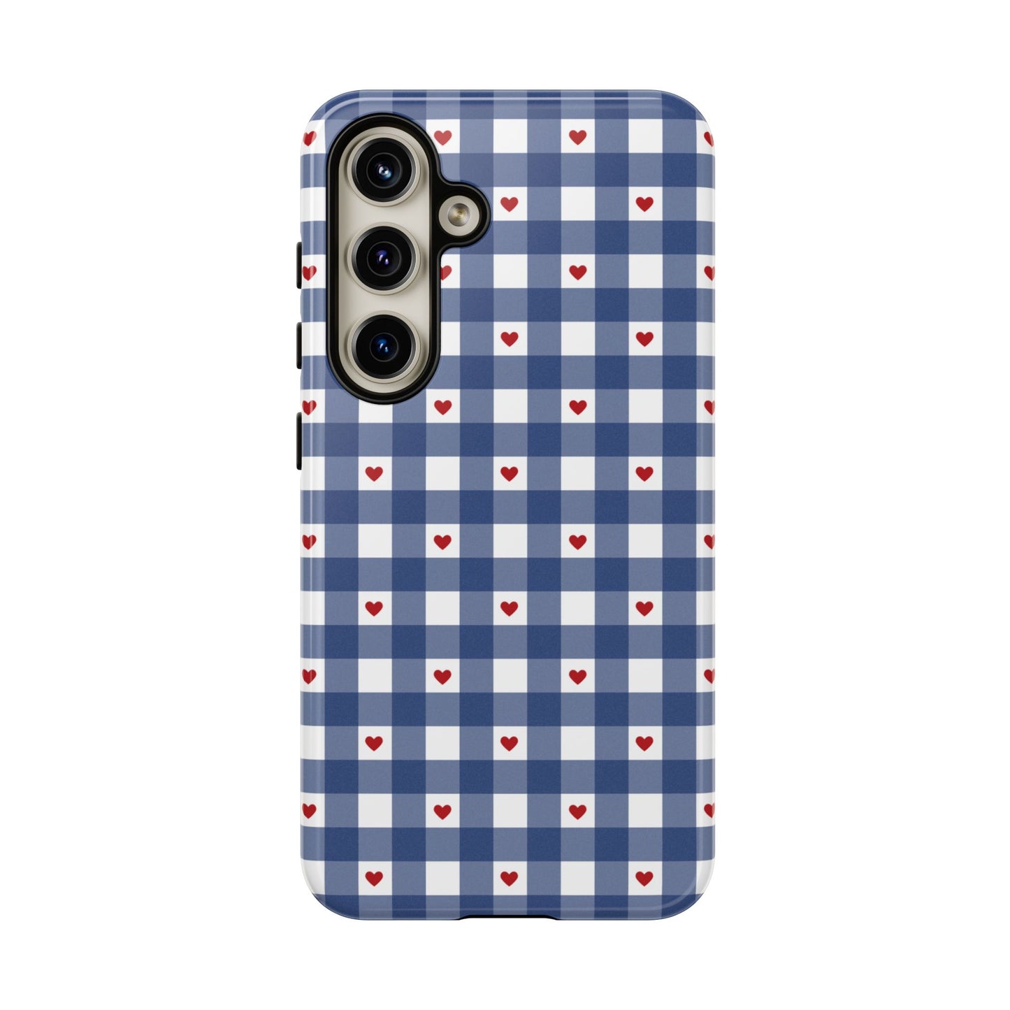 Red Picnic Hearts Gingham Case