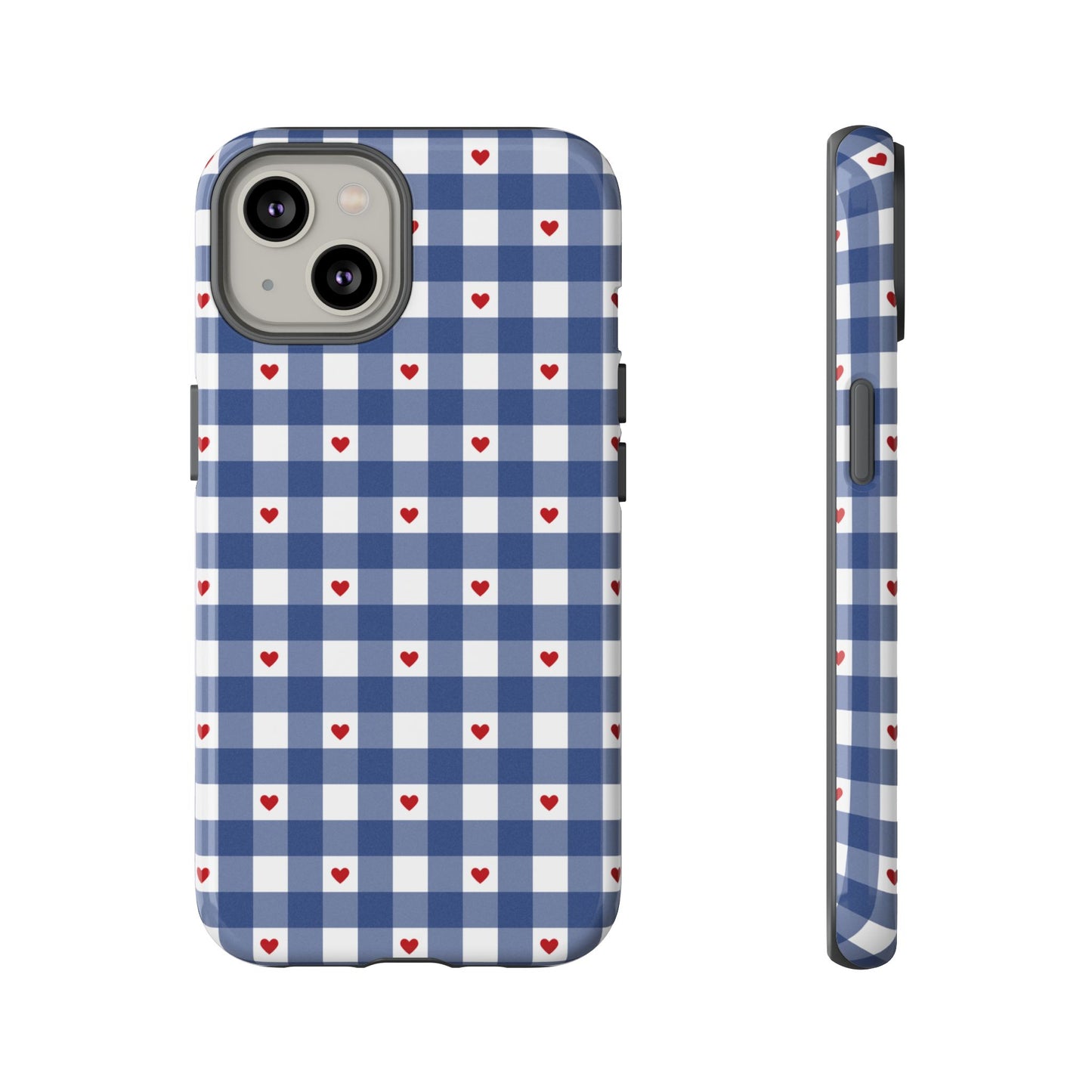 Red Picnic Hearts Gingham Case