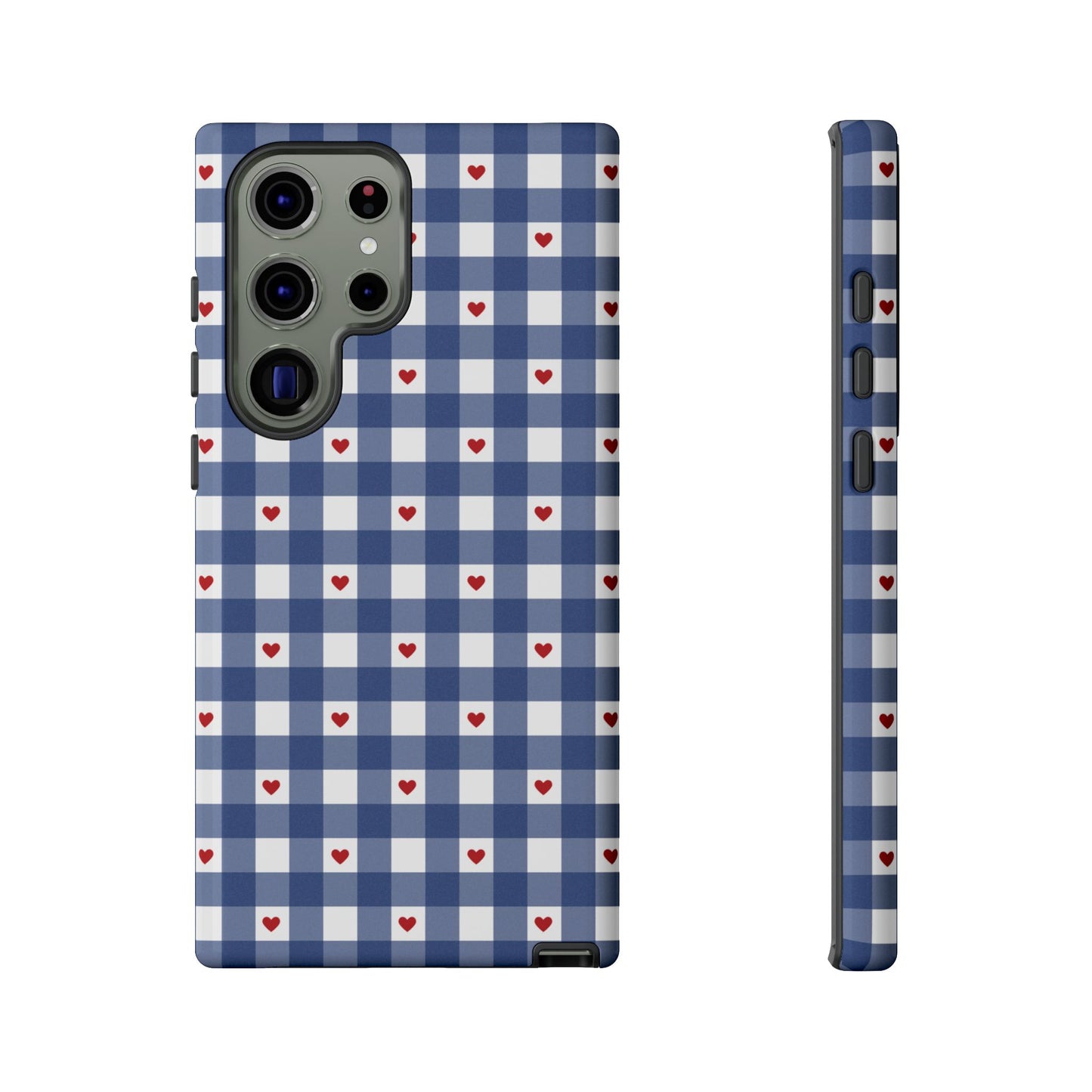 Red Picnic Hearts Gingham Case