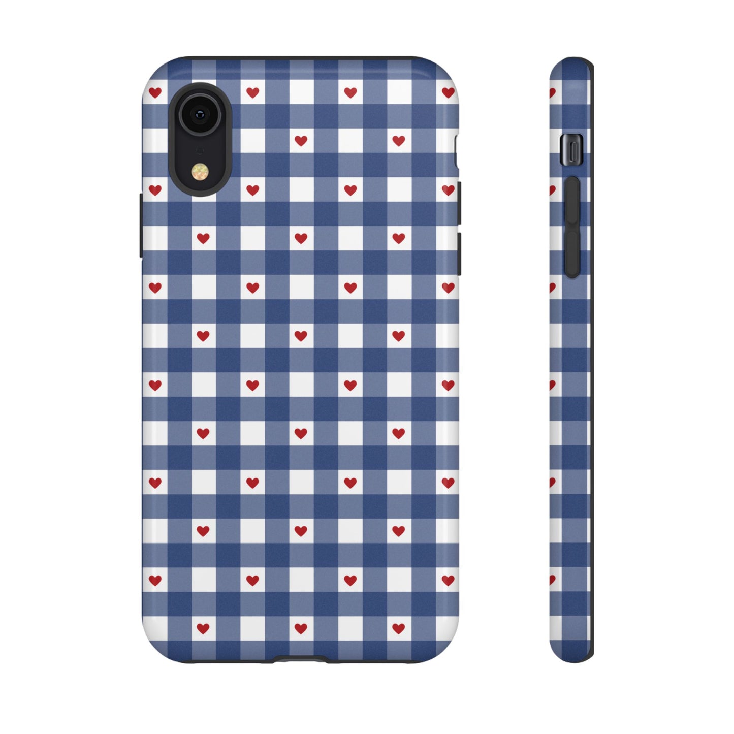 Red Picnic Hearts Gingham Case