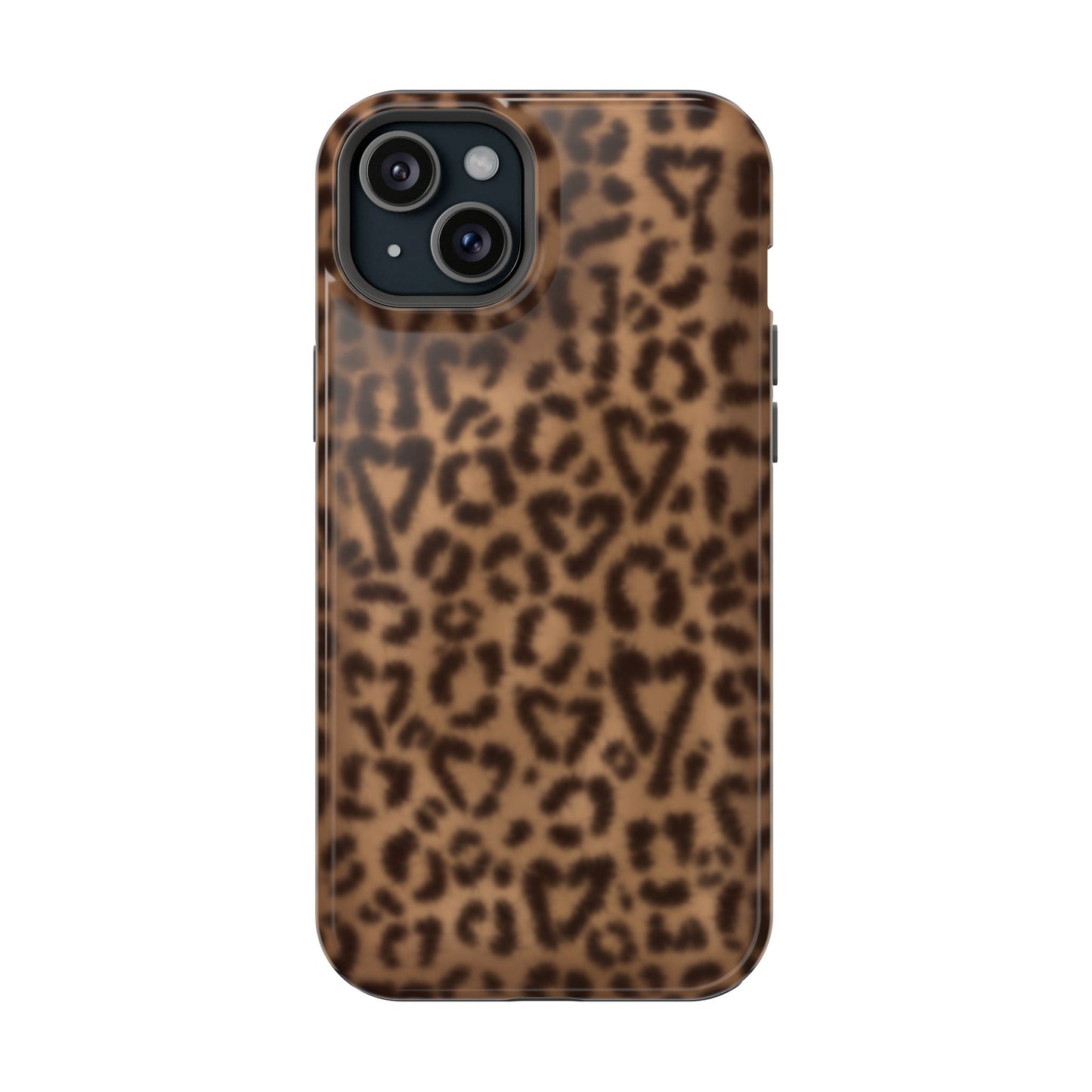 Leopard Hearts MagSafe Phone Case