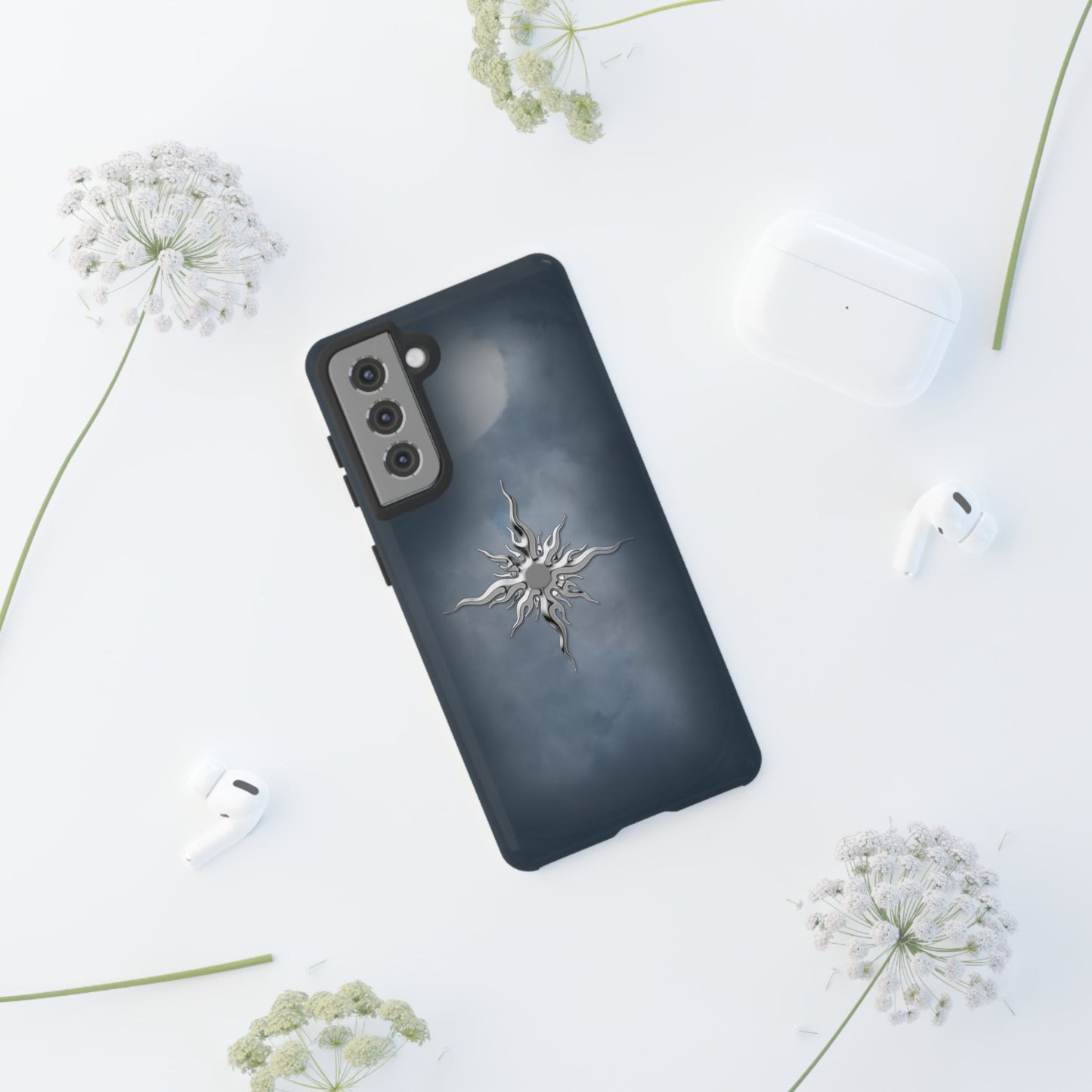 Silver Sun Phone Case