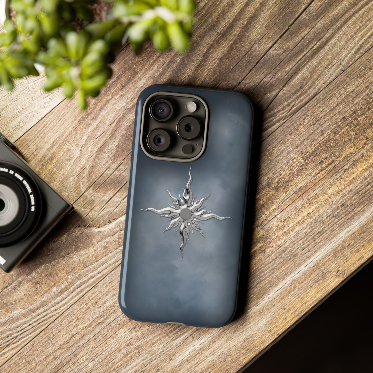 Silver Sun Phone Case