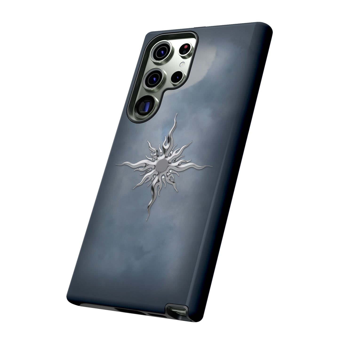 Silver Sun Phone Case