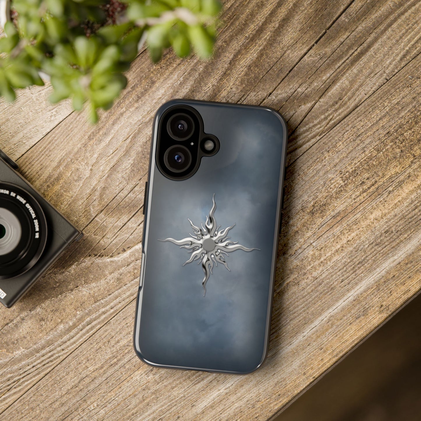 Silver Sun Phone Case