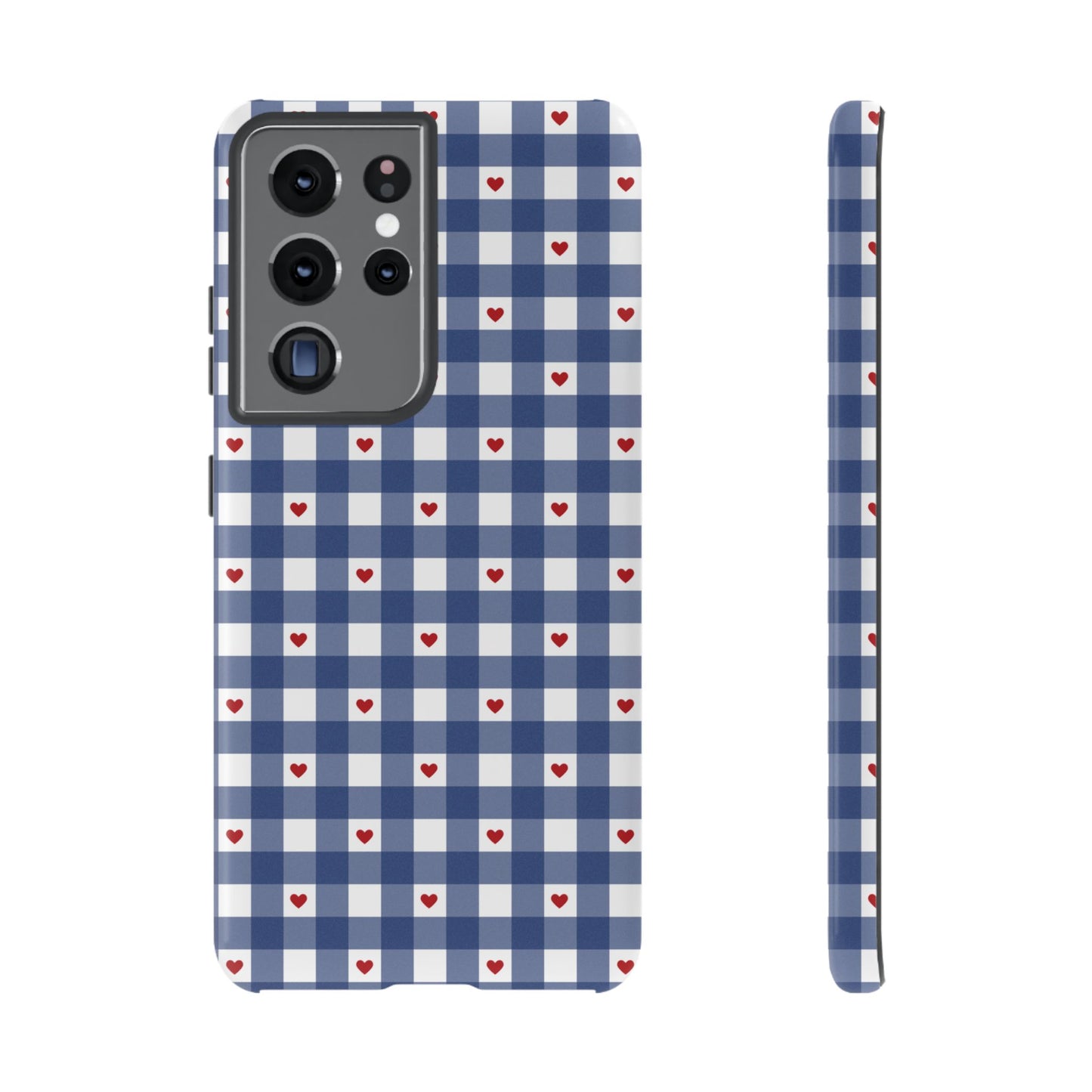 Red Picnic Hearts Gingham Case