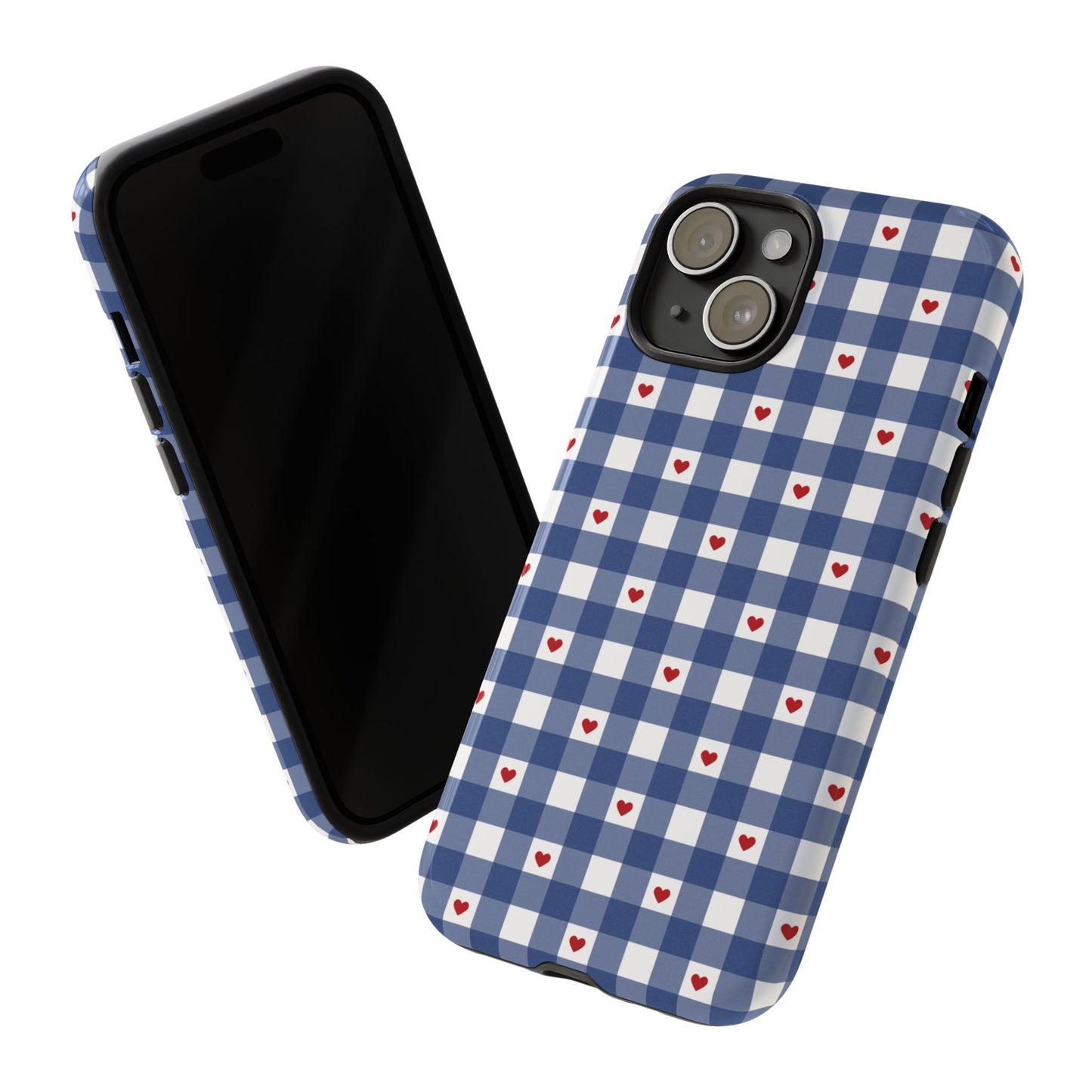 Red Picnic Hearts Gingham Case