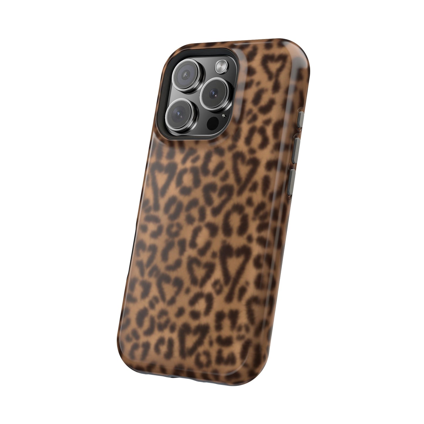 Leopard Hearts MagSafe Phone Case