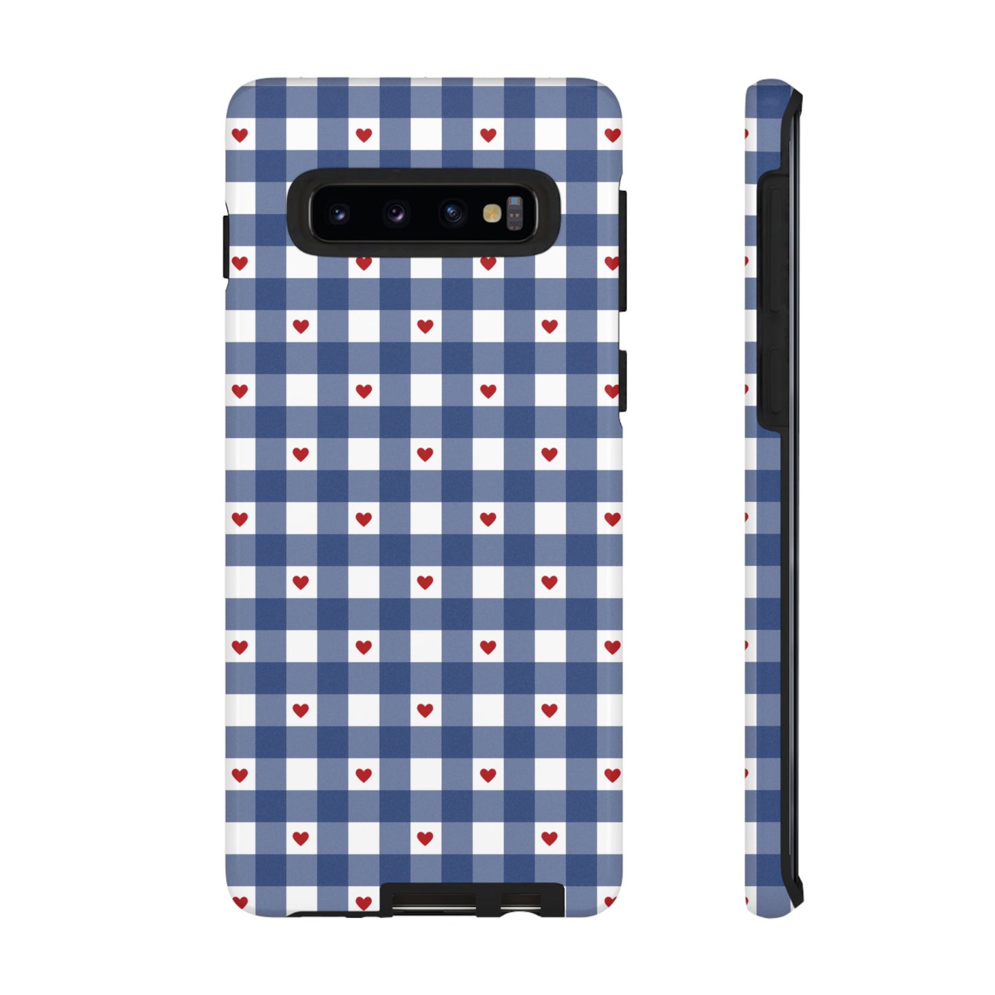 Red Picnic Hearts Gingham Case