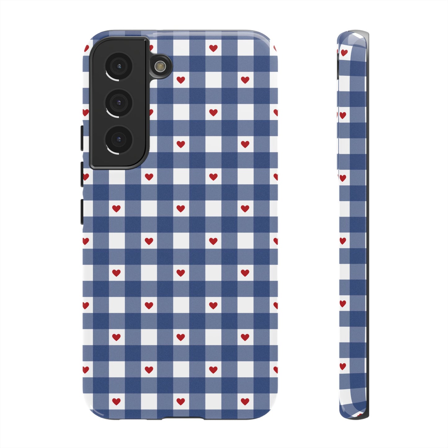 Red Picnic Hearts Gingham Case