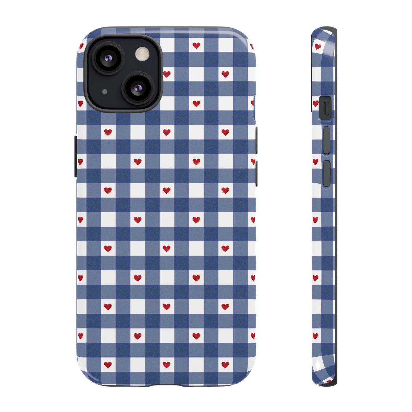 Red Picnic Hearts Gingham Case