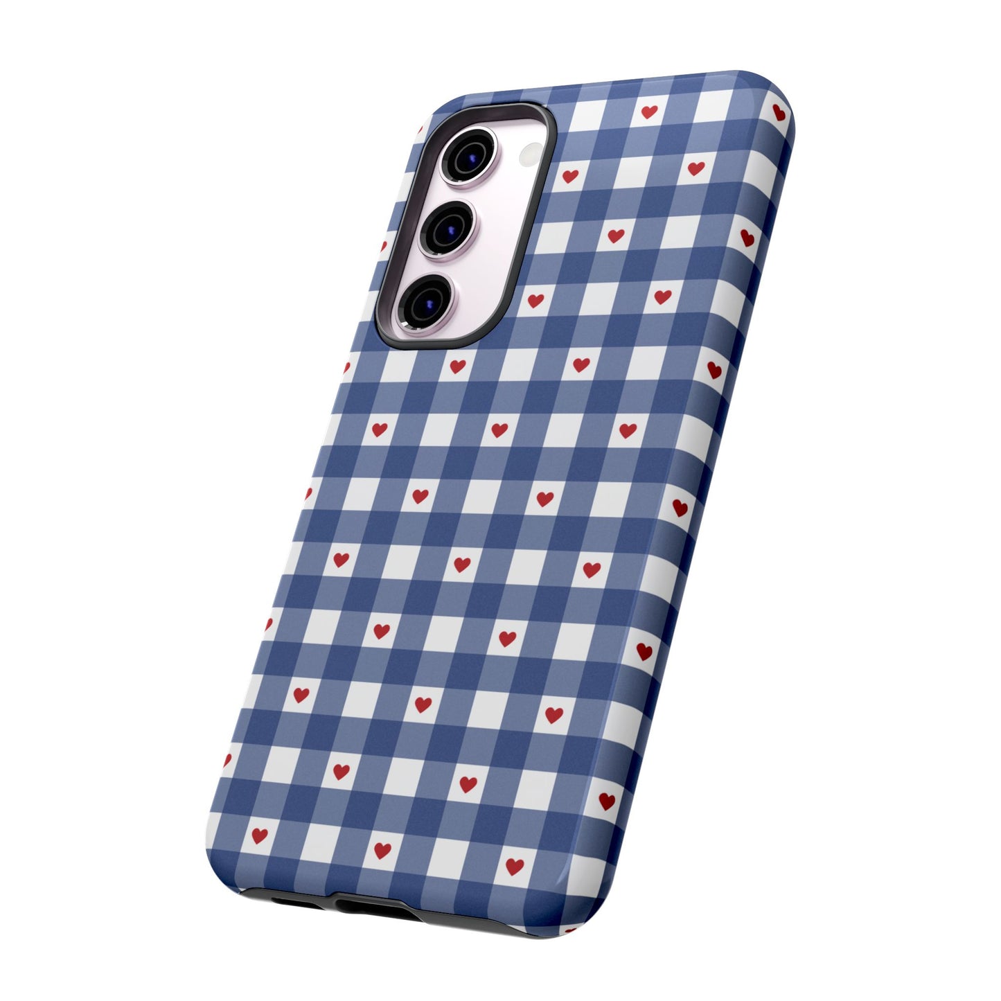 Red Picnic Hearts Gingham Case