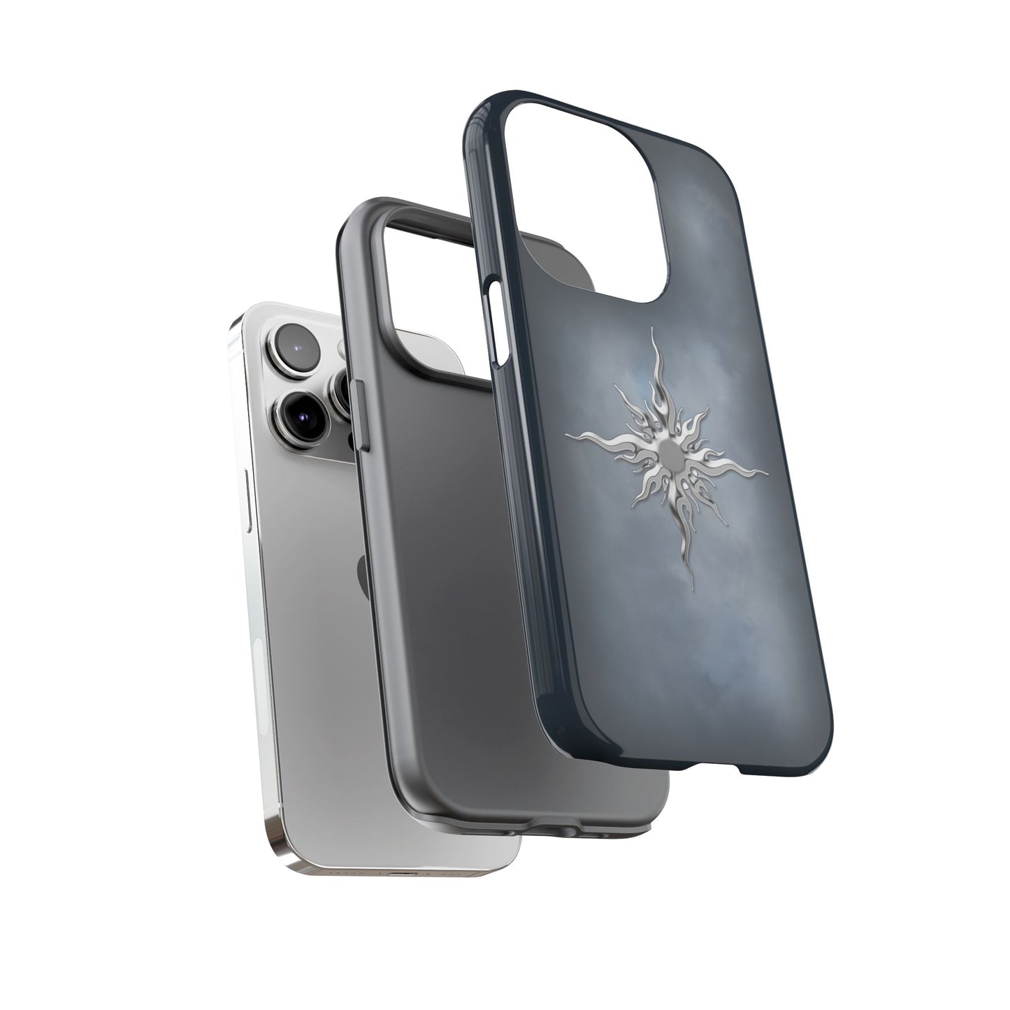 Silver Sun Phone Case