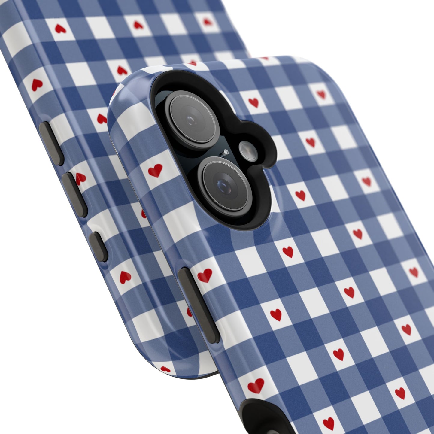 Red Picnic Hearts Gingham MagSafe Case