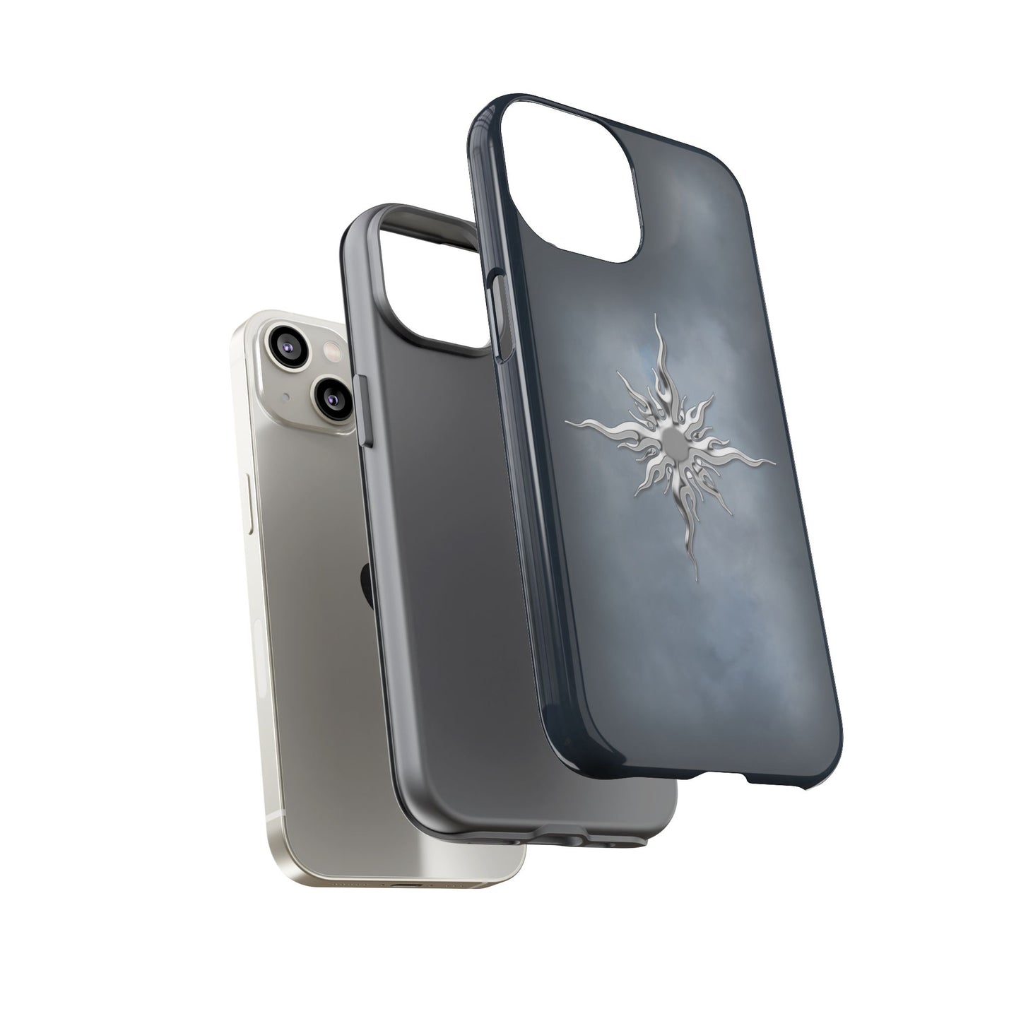 Silver Sun Phone Case