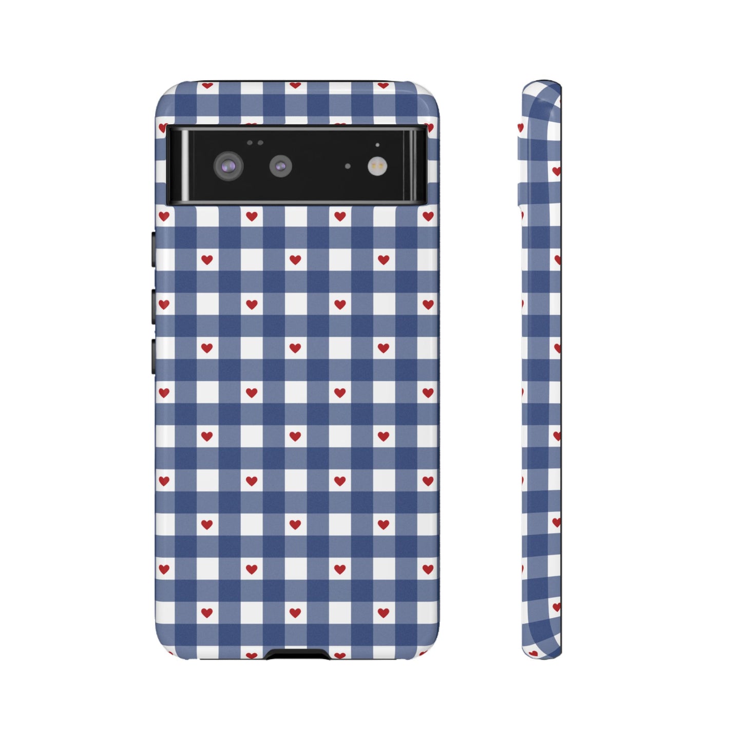 Red Picnic Hearts Gingham Case